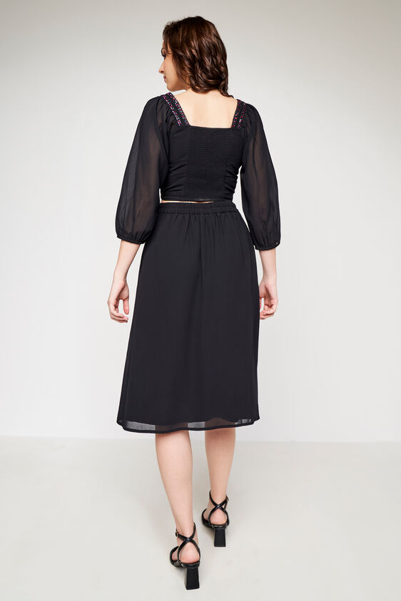 Black Solid Flared set, Black, image 5
